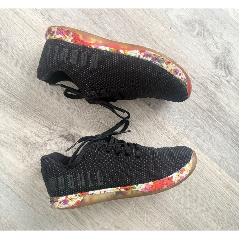 NOBULL Women’s 7 Black Floral Training Sneakers